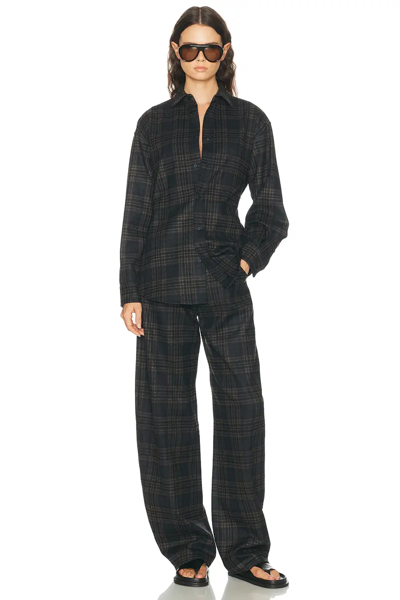 DARKPARK Khris Tartan Check Barrel Leg Pants | Thumbnail 5 DARKPARK Khris Tartan Check Barrel Leg Pants | Thumbnail 5