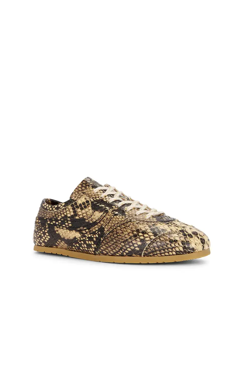 Dries Van Noten Beige Snake Calf Print Sneaker | Thumbnail 2 Dries Van Noten Beige Snake Calf Print Sneaker | Thumbnail 2