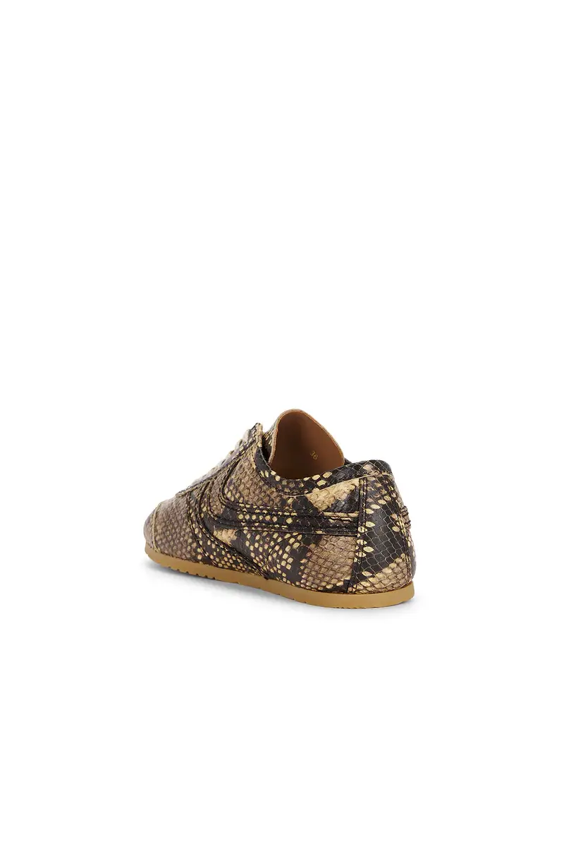 Dries Van Noten Beige Snake Calf Print Sneaker | Thumbnail 3 Dries Van Noten Beige Snake Calf Print Sneaker | Thumbnail 3