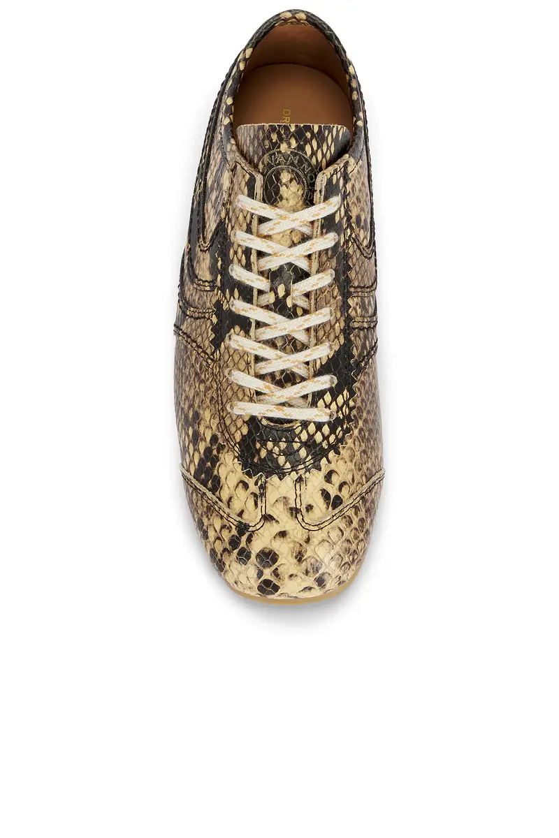 Dries Van Noten Beige Snake Calf Print Sneaker | Thumbnail 4 Dries Van Noten Beige Snake Calf Print Sneaker | Thumbnail 4