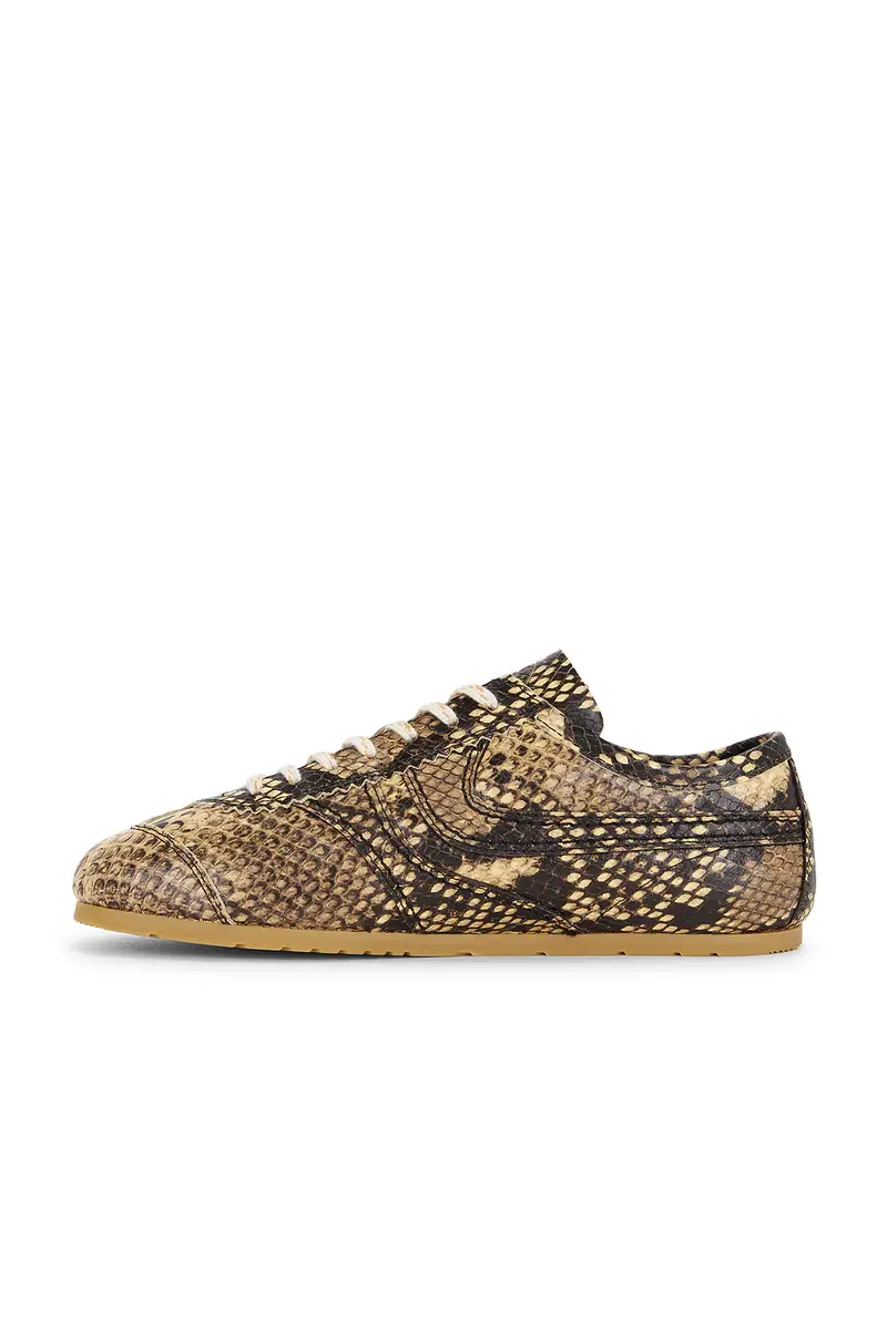 Dries Van Noten Beige Snake Calf Print Sneaker | Thumbnail 5 Dries Van Noten Beige Snake Calf Print Sneaker | Thumbnail 5