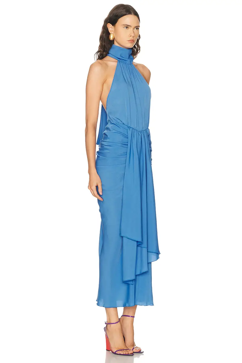 Rowen Rose Bow Neck Maxi Dress | Thumbnail 2 Rowen Rose Bow Neck Maxi Dress | Thumbnail 2