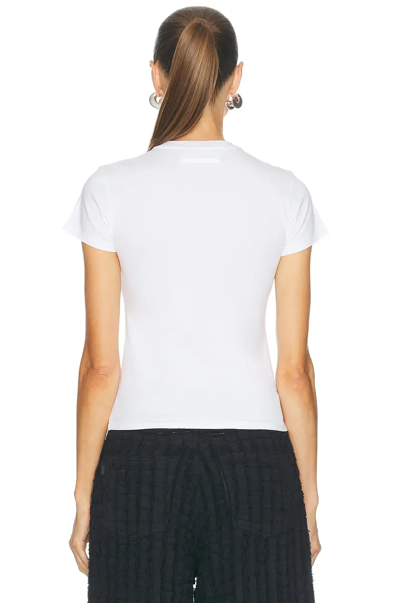 Jean Paul Gaultier Stretch Cotton Jersey Printed JPG Logo Baby Tee | Thumbnail 3 Jean Paul Gaultier Stretch Cotton Jersey Printed JPG Logo Baby Tee | Thumbnail 3