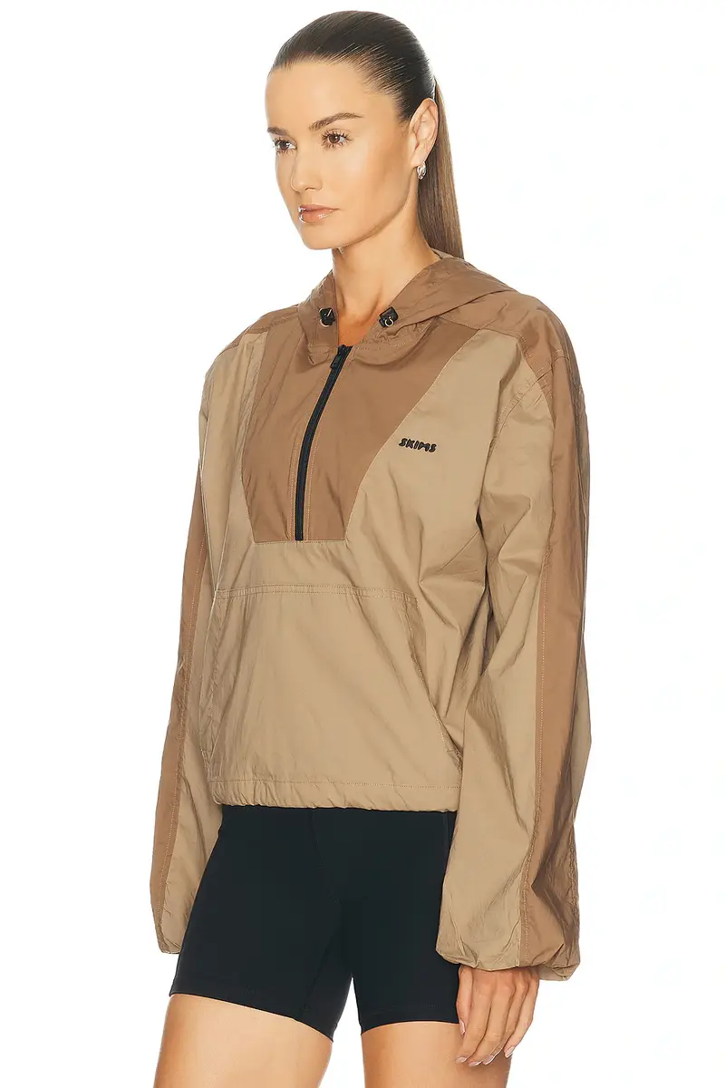 Skims Woven Cotton Half Zip Jacket | Thumbnail 2 Skims Woven Cotton Half Zip Jacket | Thumbnail 2