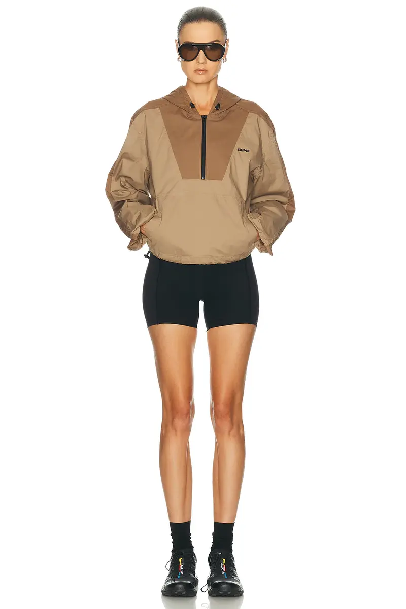 Skims Woven Cotton Half Zip Jacket | Thumbnail 4 Skims Woven Cotton Half Zip Jacket | Thumbnail 4