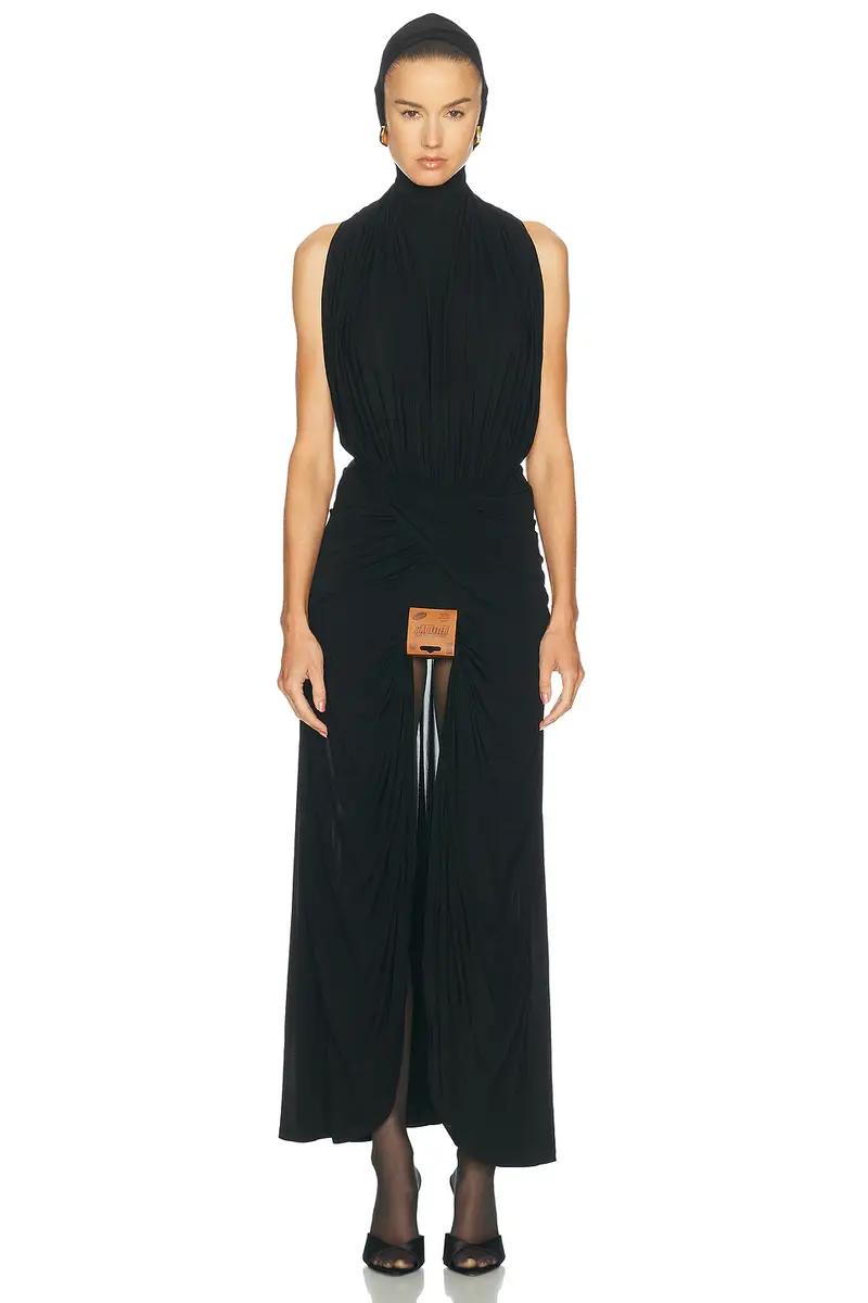 Jean Paul Gaultier Stretch Viscose Long Dress | Thumbnail 2 Jean Paul Gaultier Stretch Viscose Long Dress | Thumbnail 2