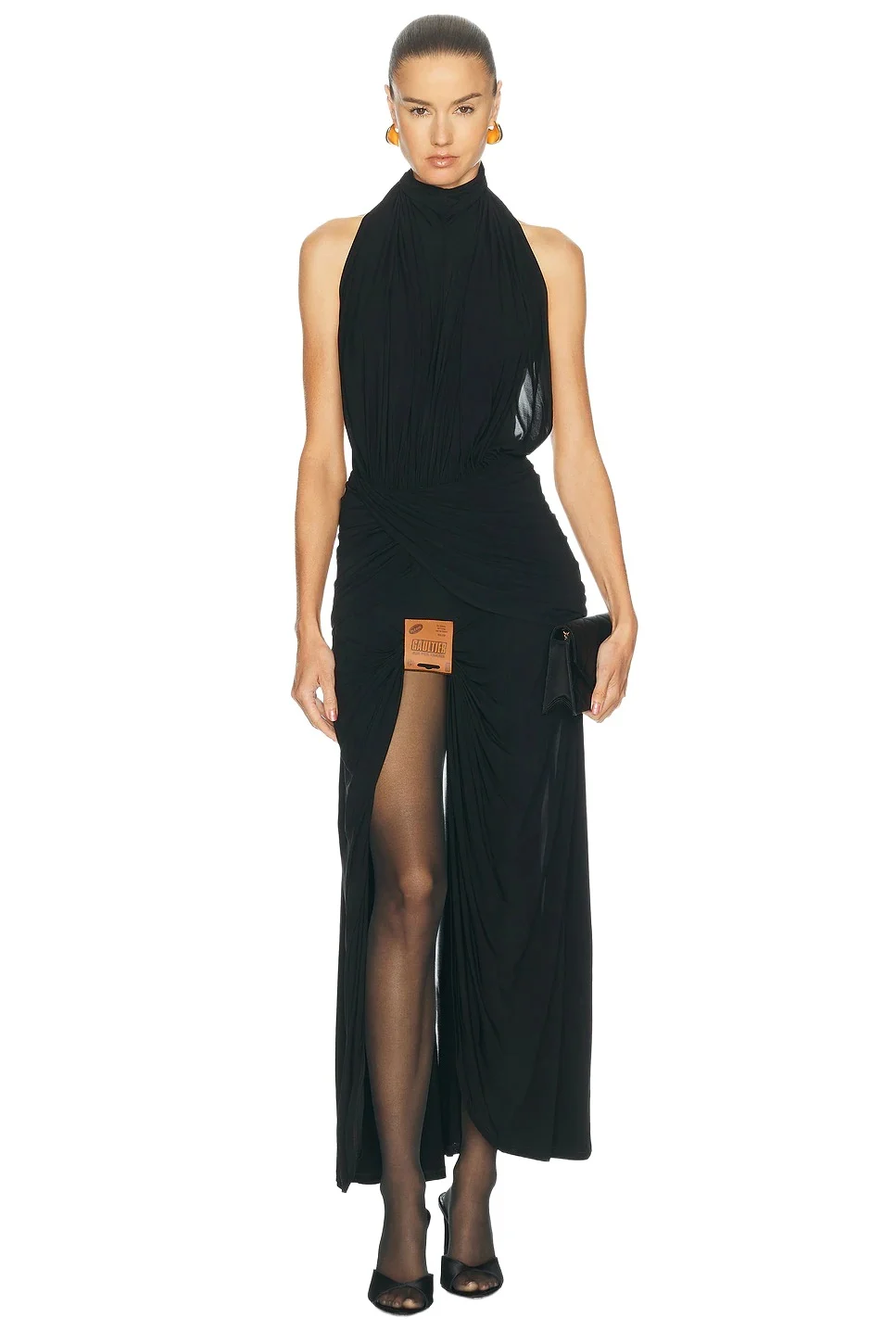 Jean Paul Gaultier Stretch Viscose Long Dress