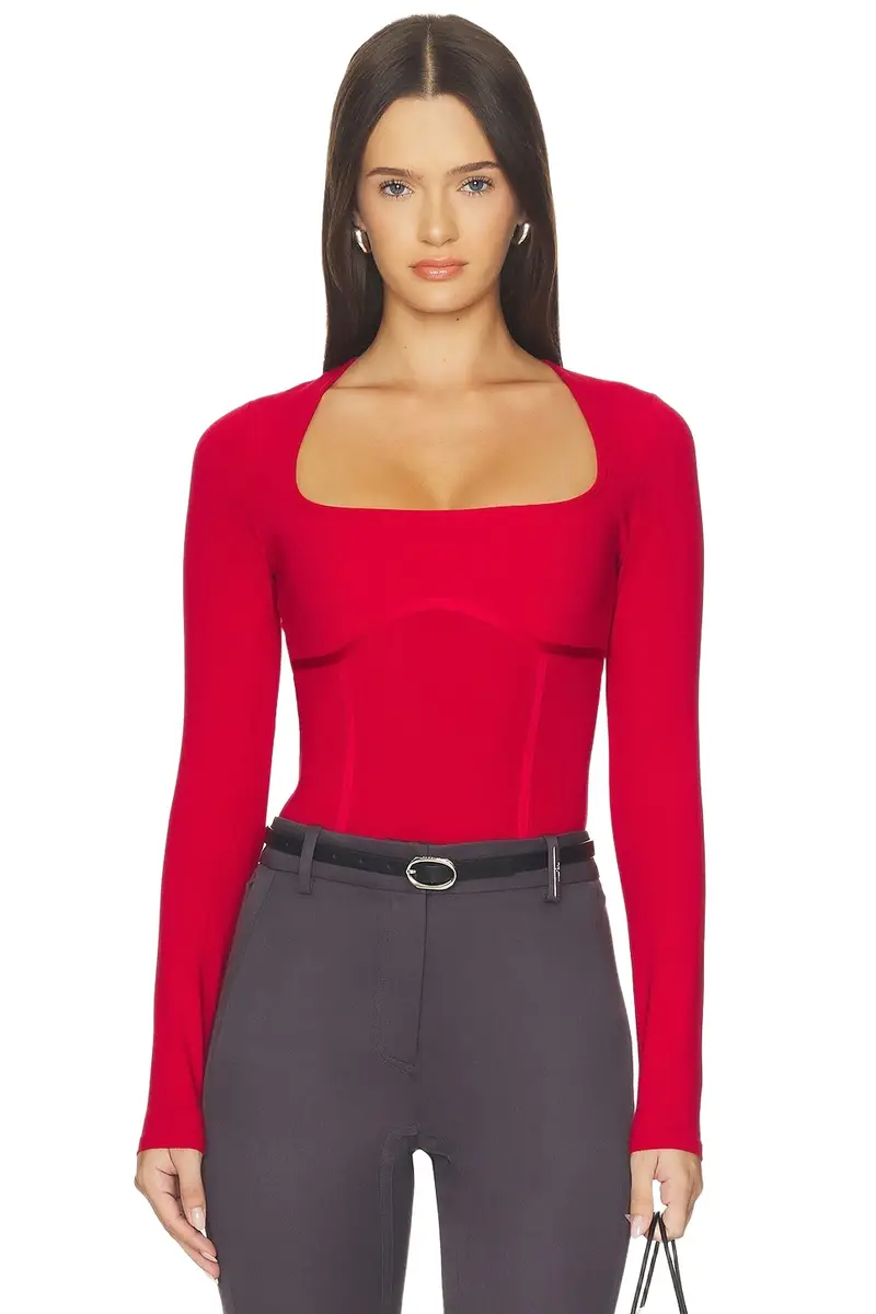 Organic Cotton Scoop Neck Long Sleeve Bodysuit Organic Cotton Scoop Neck Long Sleeve Bodysuit