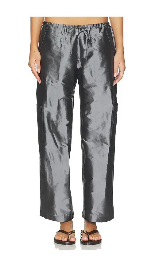 DONNI. The Taffeta Drawstring Cargo Pant | Thumbnail 2