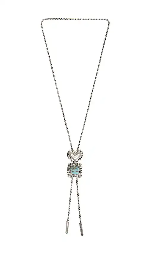 Ruffle Heart Bolo Necklace Ruffle Heart Bolo Necklace