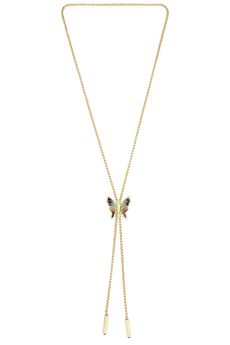 Wild Butterfly Bolo Necklace