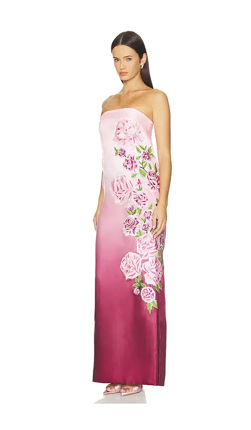 LA FUORI Rose Armour Column Dress | Thumbnail 2 LA FUORI Rose Armour Column Dress | Thumbnail 2
