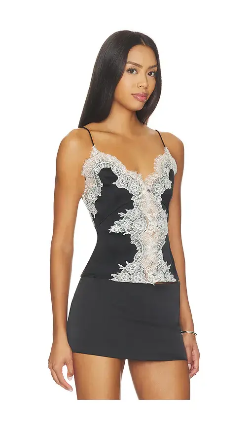 Alice + Olivia Alice + Olivia Julieta Cutaway Lace Slip Top | Thumbnail 2 Alice + Olivia Alice + Olivia Julieta Cutaway Lace Slip Top | Thumbnail 2
