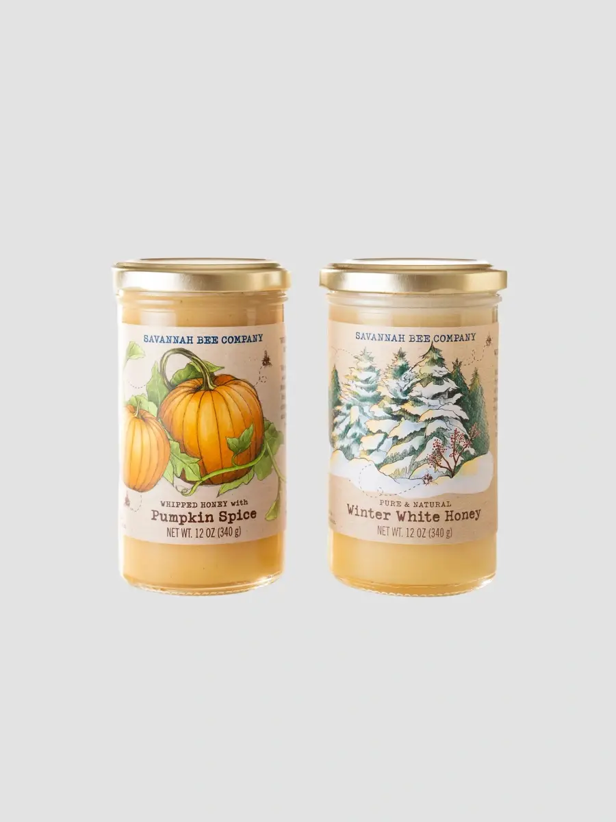 Savannah Bee Company 2-Piece Pumpkin & Winter White Whipped Honey Gift Set | Thumbnail 3 Savannah Bee Company 2-Piece Pumpkin & Winter White Whipped Honey Gift Set | Thumbnail 3