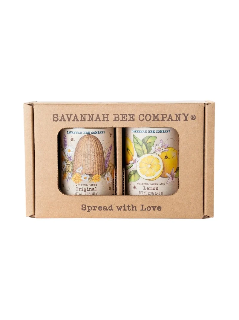 Savannah Bee Company 2-Piece Original & Lemon Whipped Honey Gift Set