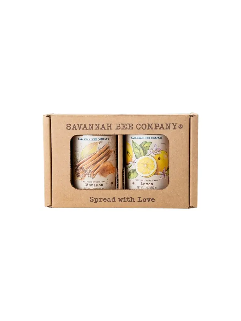 Savannah Bee Company 2-Piece Original & Lemon Whipped Honey Gift Set