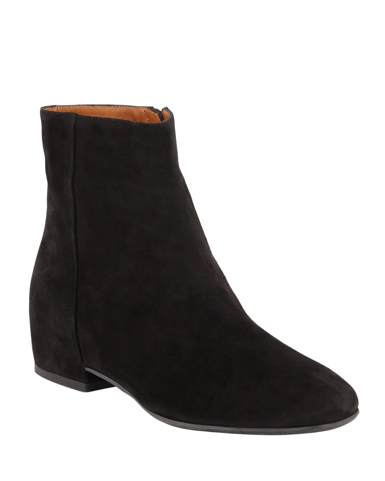 Aquatalia Ulyssa Waterproof Suede Ankle Boots with Hidden Wedge