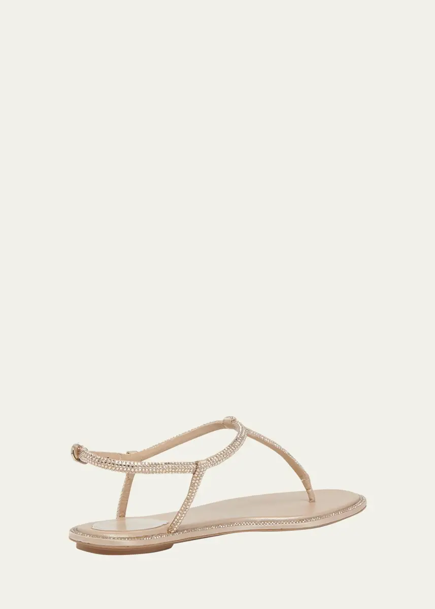 René Caovilla Strass T-Strap Thong Sandals | Thumbnail 3 René Caovilla Strass T-Strap Thong Sandals | Thumbnail 3
