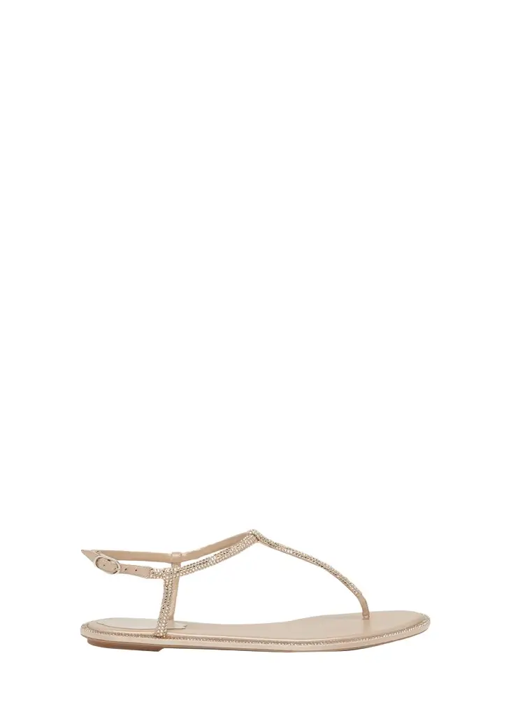 Strass T-Strap Thong Sandals Strass T-Strap Thong Sandals