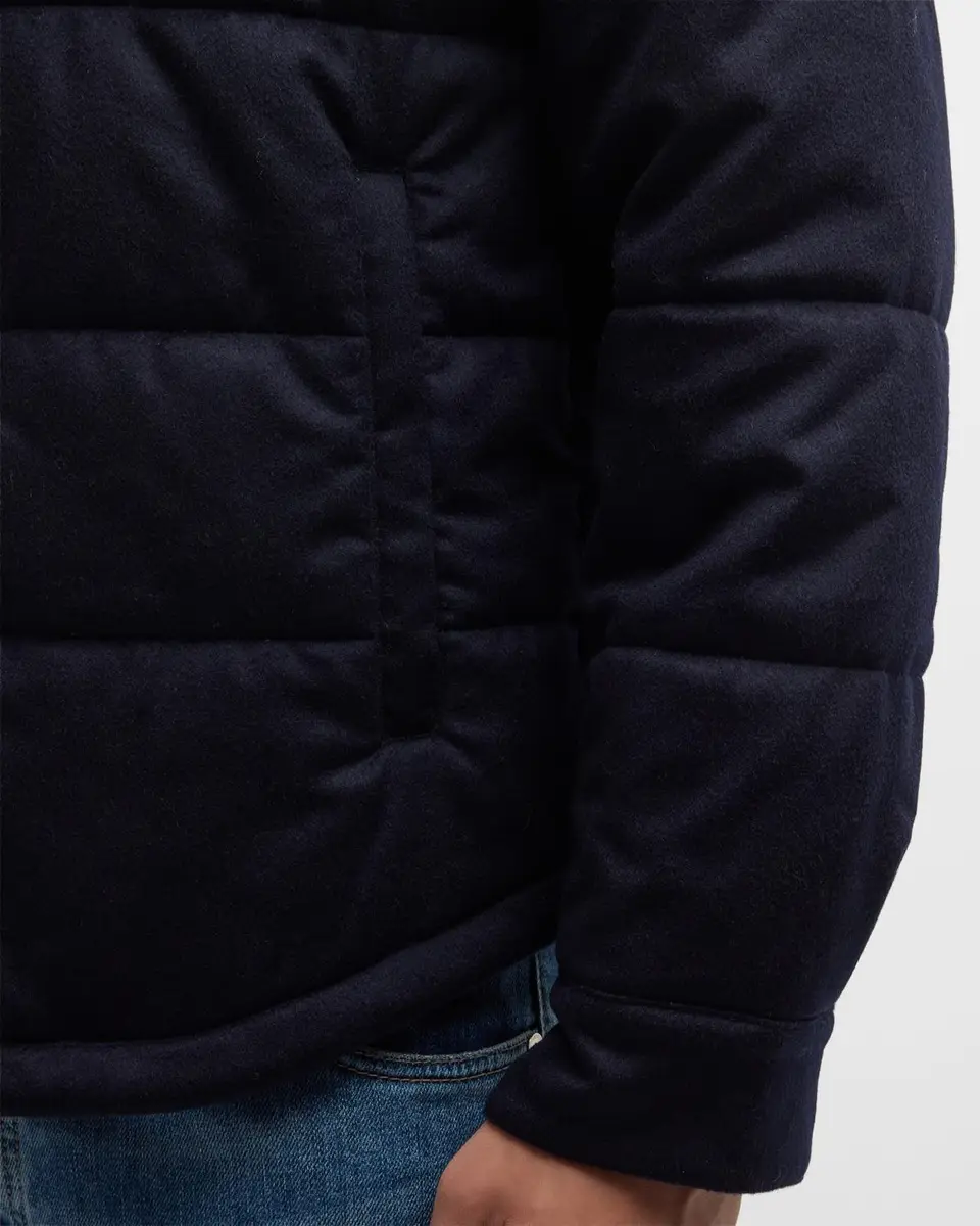 Neiman Marcus Men's Wool Padded Shirt Jacket | Thumbnail 5 Neiman Marcus Men's Wool Padded Shirt Jacket | Thumbnail 5