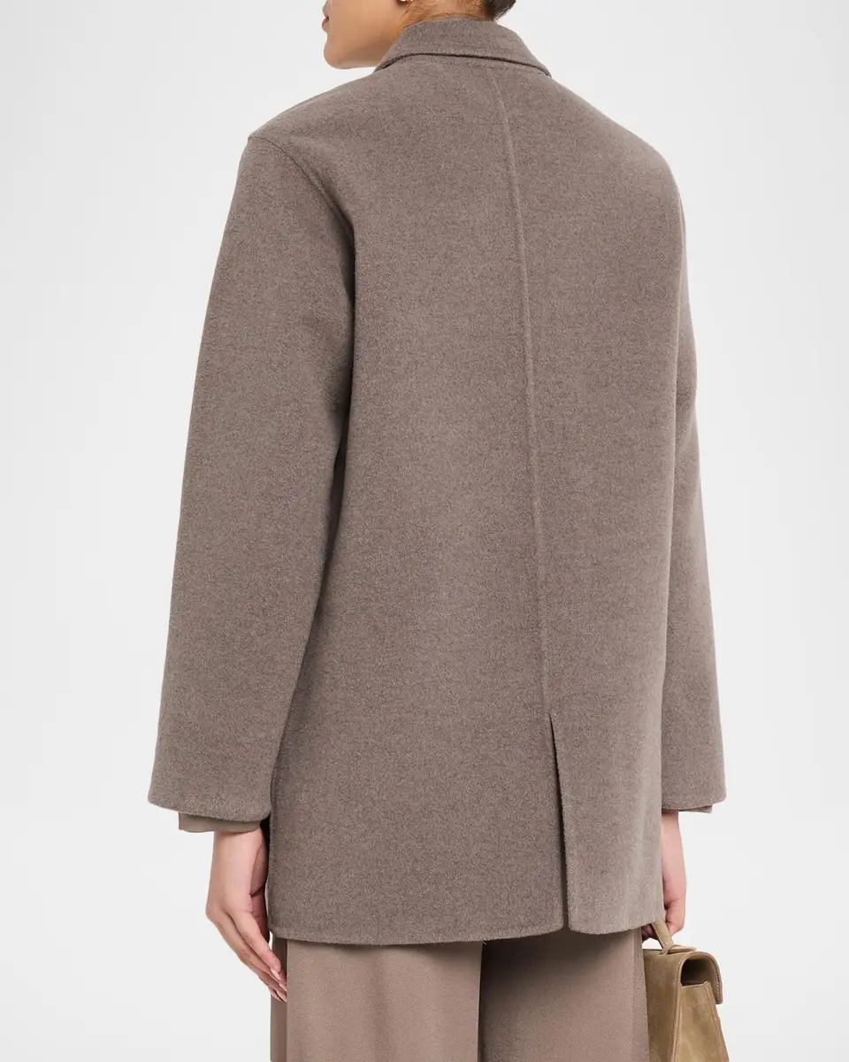 Fabiana Filippi Shearling Patch Pocket Wool-Cashmere Coat | Thumbnail 3 Fabiana Filippi Shearling Patch Pocket Wool-Cashmere Coat | Thumbnail 3
