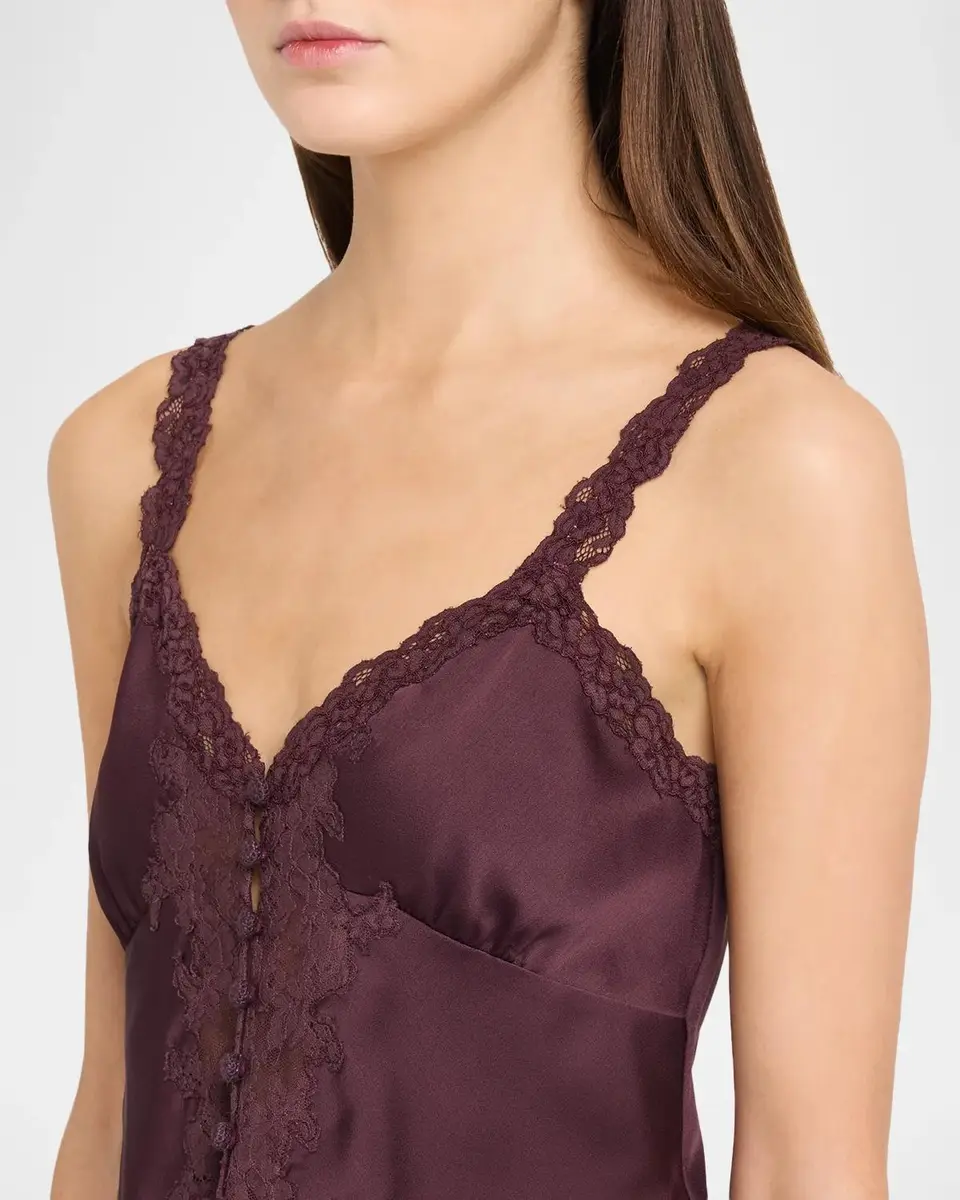 LoveShackFancy Effy Lace-Trim Crepe Top | Thumbnail 5 LoveShackFancy Effy Lace-Trim Crepe Top | Thumbnail 5