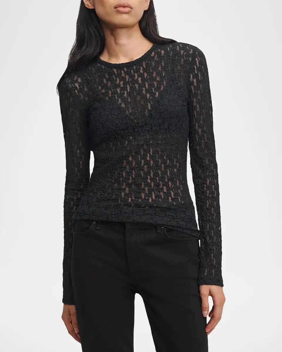 rag & bone Bardot Lace Long-Sleeve Top | Thumbnail 4 rag & bone Bardot Lace Long-Sleeve Top | Thumbnail 4
