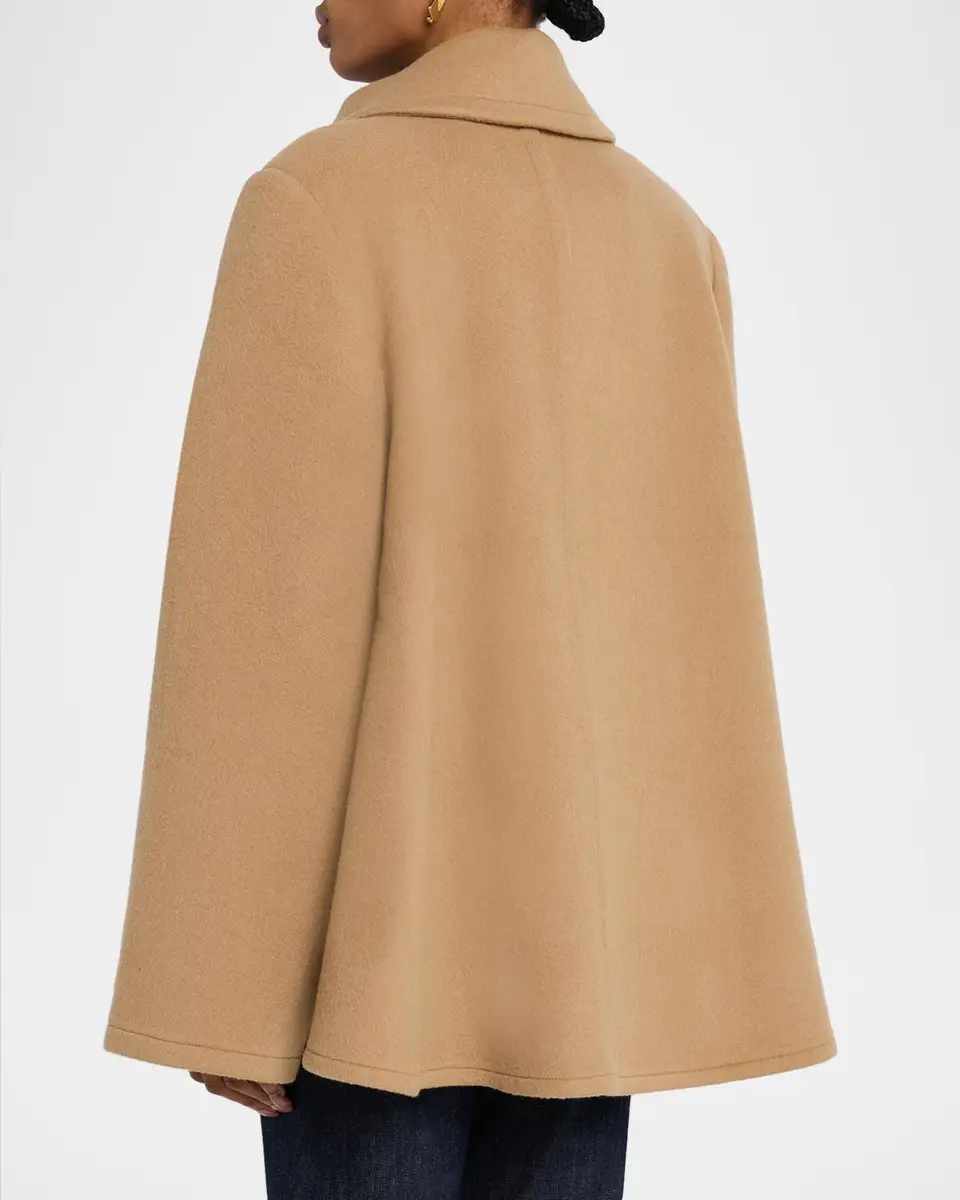 Co Draped Collar Wool-Cashmere Swing Coat | Thumbnail 3 Co Draped Collar Wool-Cashmere Swing Coat | Thumbnail 3
