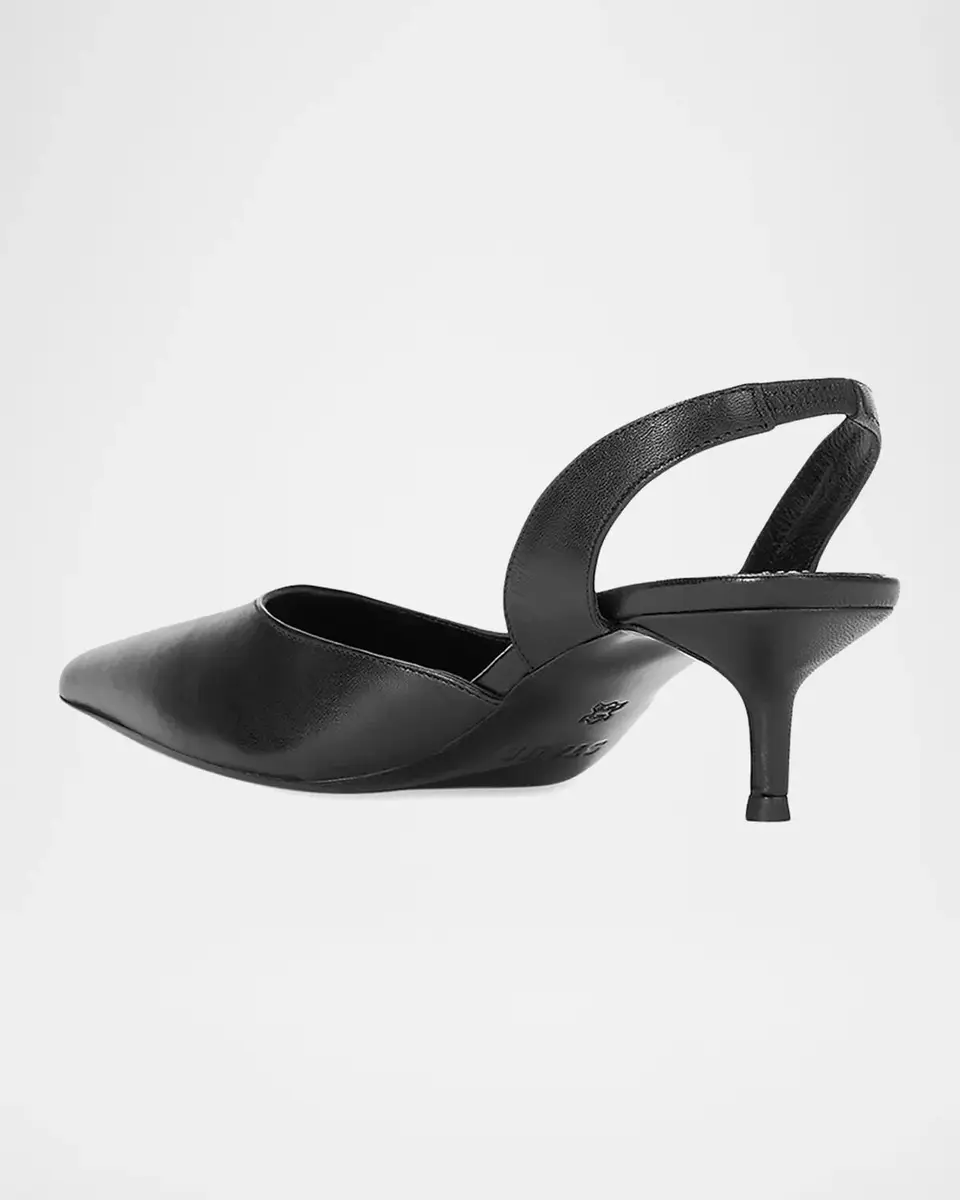 Staud Sebastian 40MM Leather Slingback Pumps | Thumbnail 2