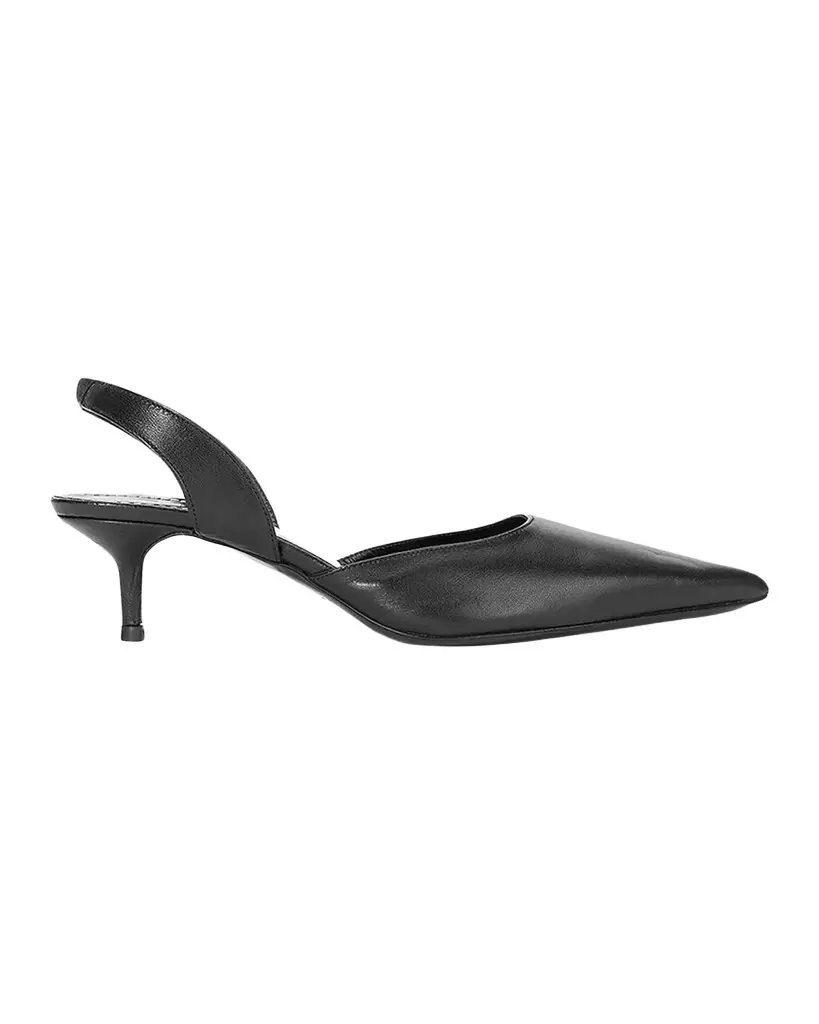 Staud Sebastian 40MM Leather Slingback Pumps
