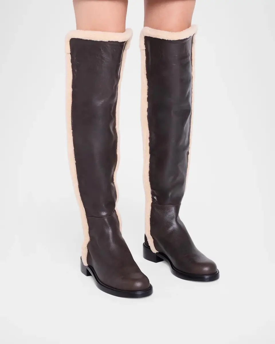Stuart Weitzman 5050 Cozy Gisele Faux-Shearling Leather Over-the-Knee Boots | Thumbnail 2 Stuart Weitzman 5050 Cozy Gisele Faux-Shearling Leather Over-the-Knee Boots | Thumbnail 2