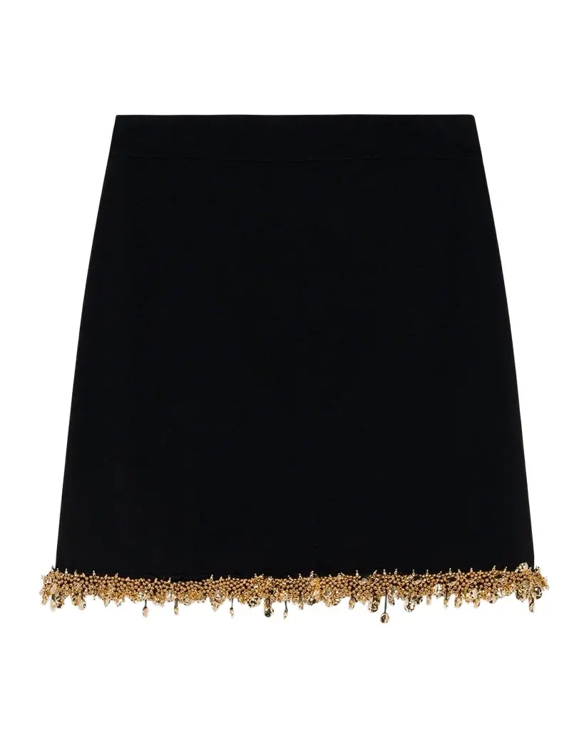 Simkhai Wendy Beaded A-Line Mini Skirt