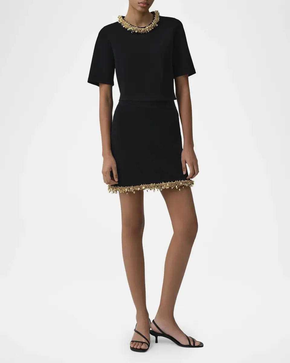 Simkhai Nuria Embellished Crop Top | Thumbnail 2 Simkhai Nuria Embellished Crop Top | Thumbnail 2