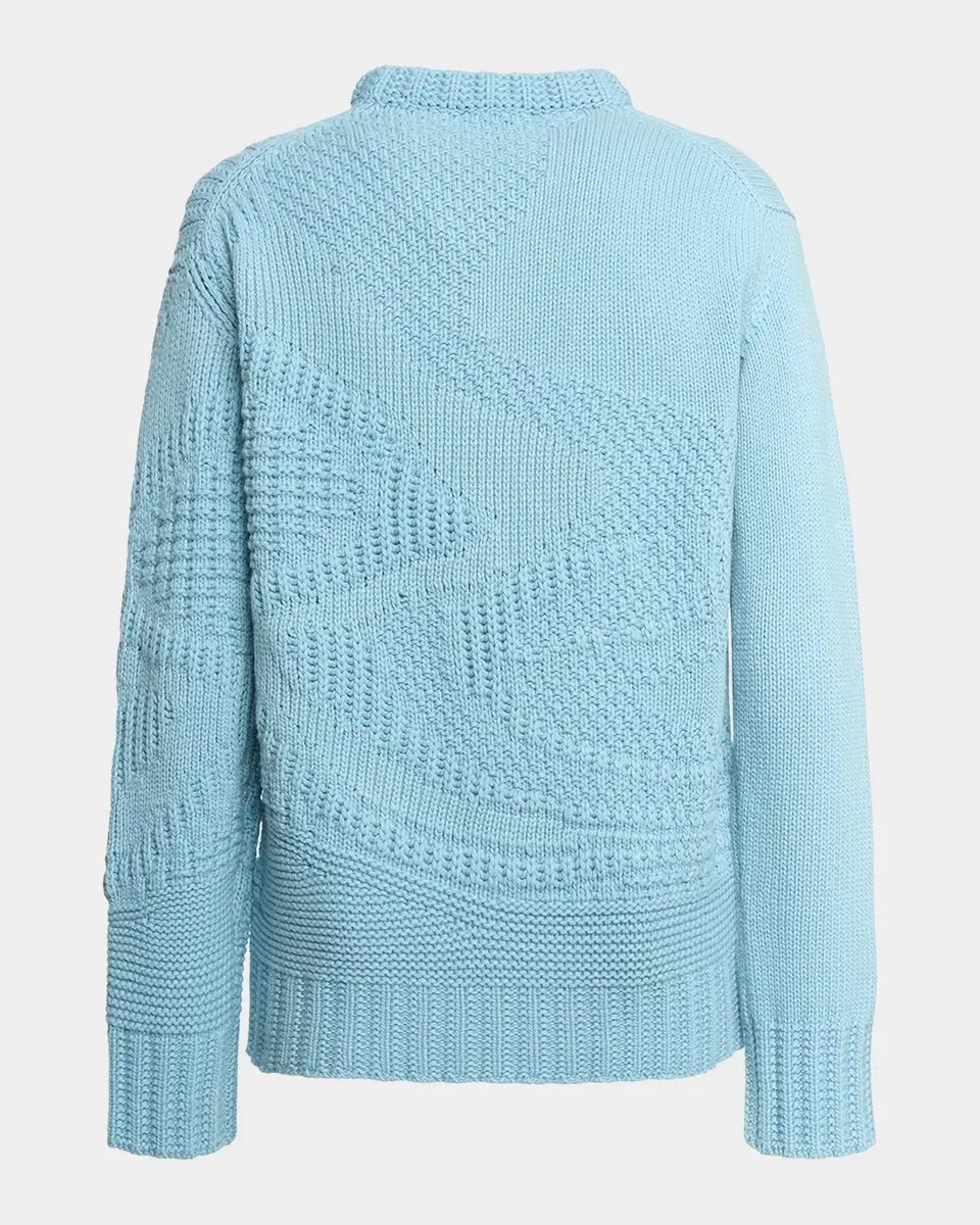 Malo Men's Patterned Wool & Cashmere Sweater | Thumbnail 2 Malo Men's Patterned Wool & Cashmere Sweater | Thumbnail 2