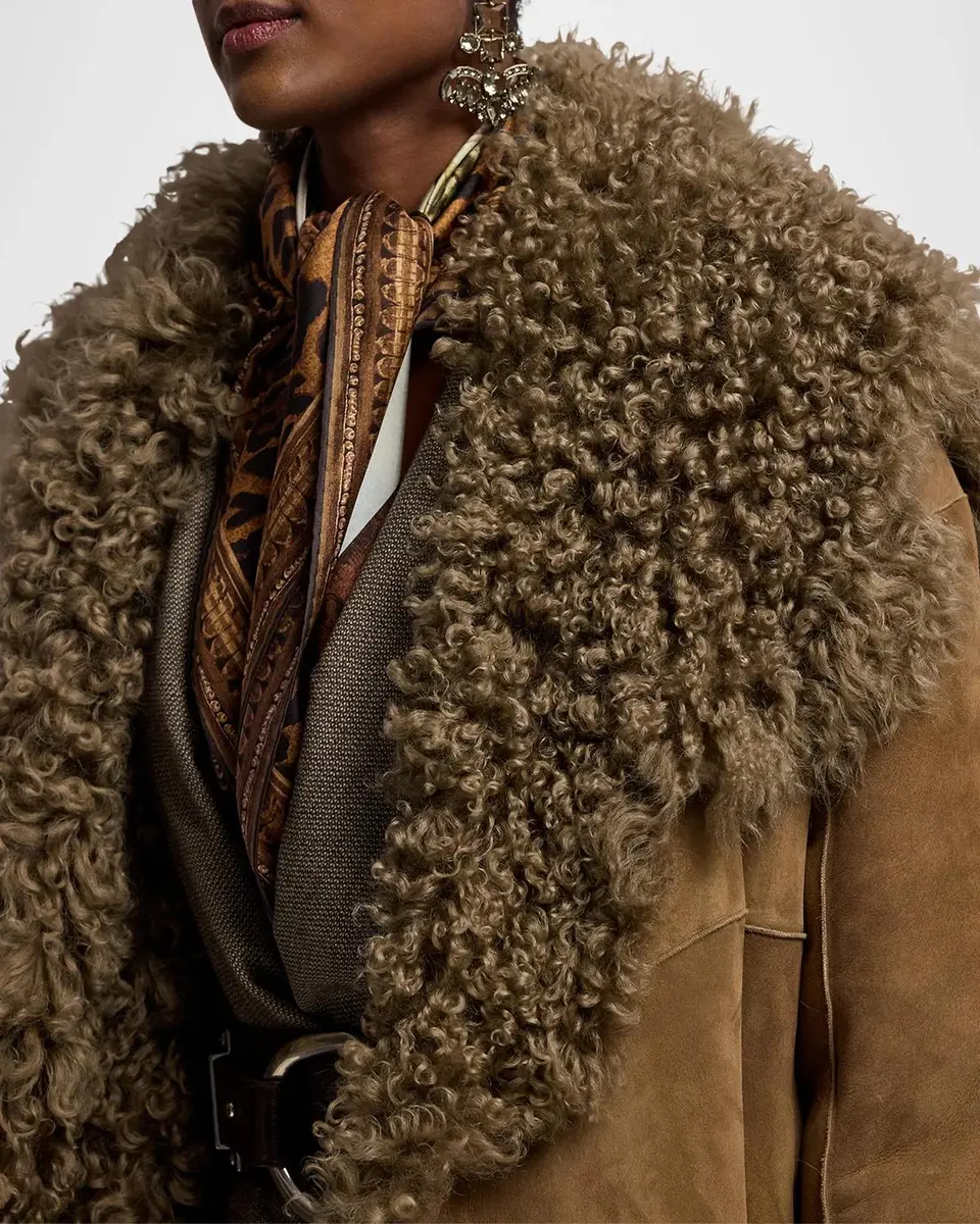 Ralph Lauren Collection Justyn Reversible Merino Shearling Coat | Thumbnail 5 Ralph Lauren Collection Justyn Reversible Merino Shearling Coat | Thumbnail 5