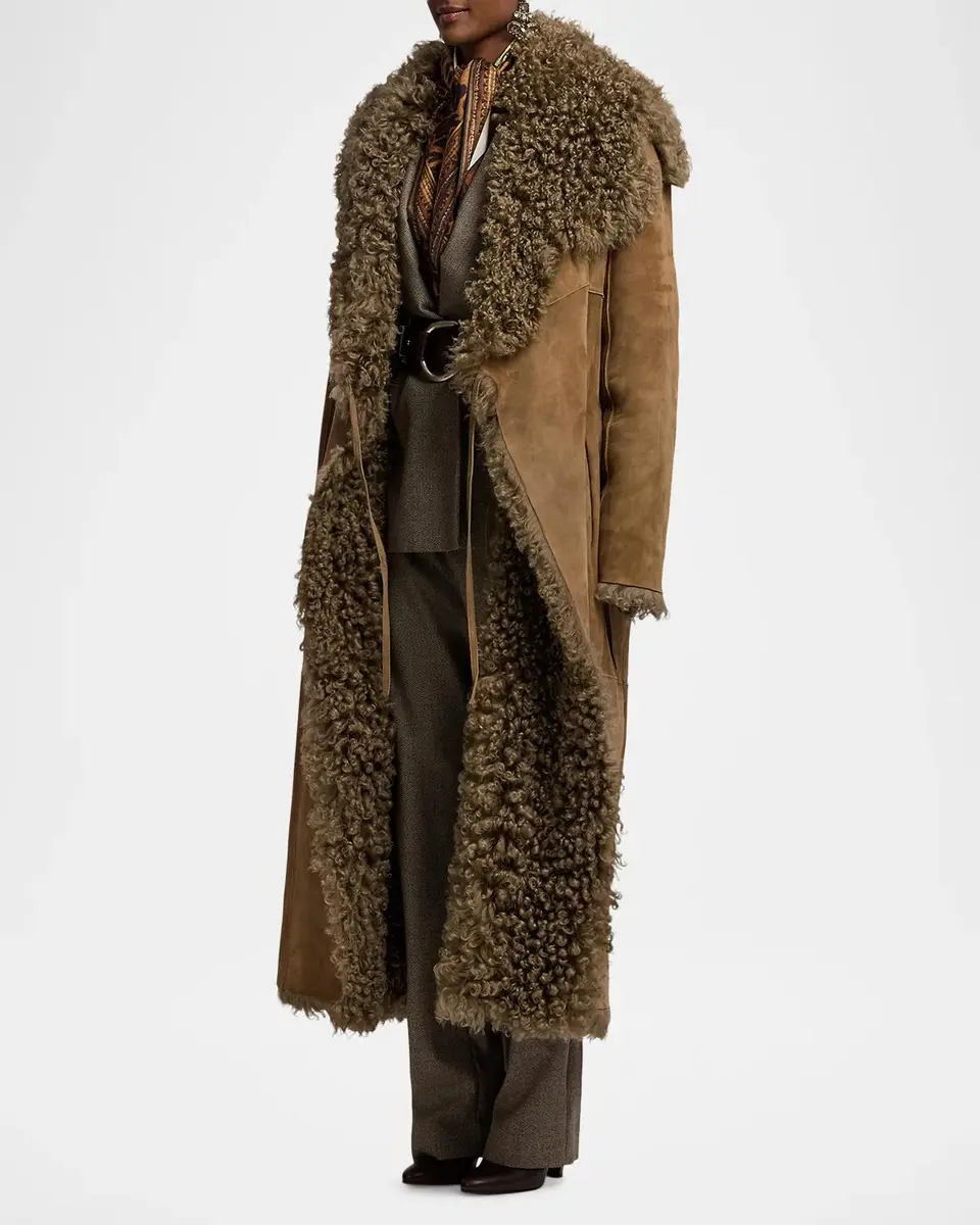 Ralph Lauren Collection Justyn Reversible Merino Shearling Coat | Thumbnail 6 Ralph Lauren Collection Justyn Reversible Merino Shearling Coat | Thumbnail 6