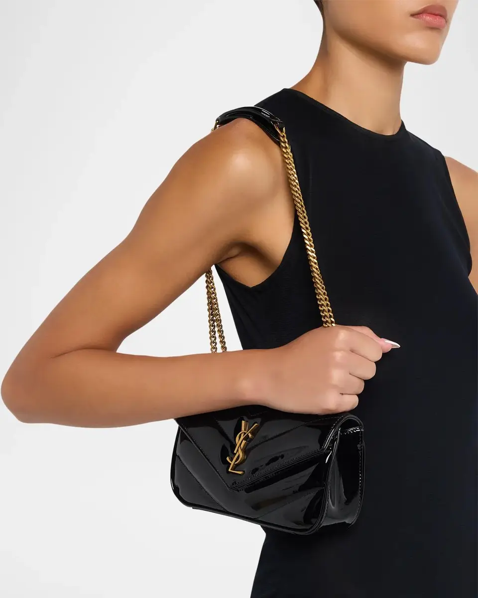 Saint Laurent LouLou Mini Logo Quilted Leather Shoulder Bag | Thumbnail 2