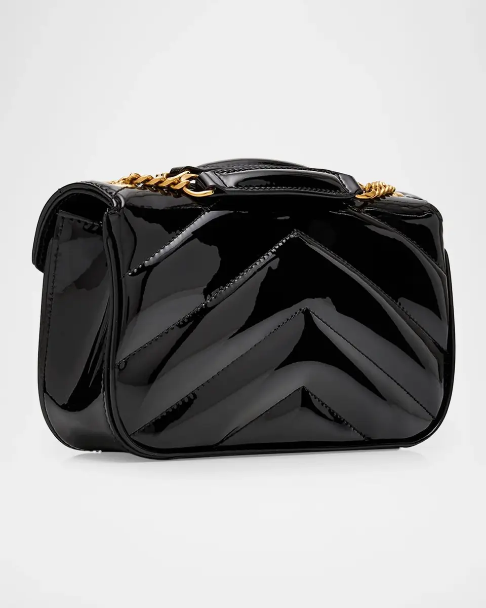 Saint Laurent LouLou Mini Logo Quilted Leather Shoulder Bag | Thumbnail 3