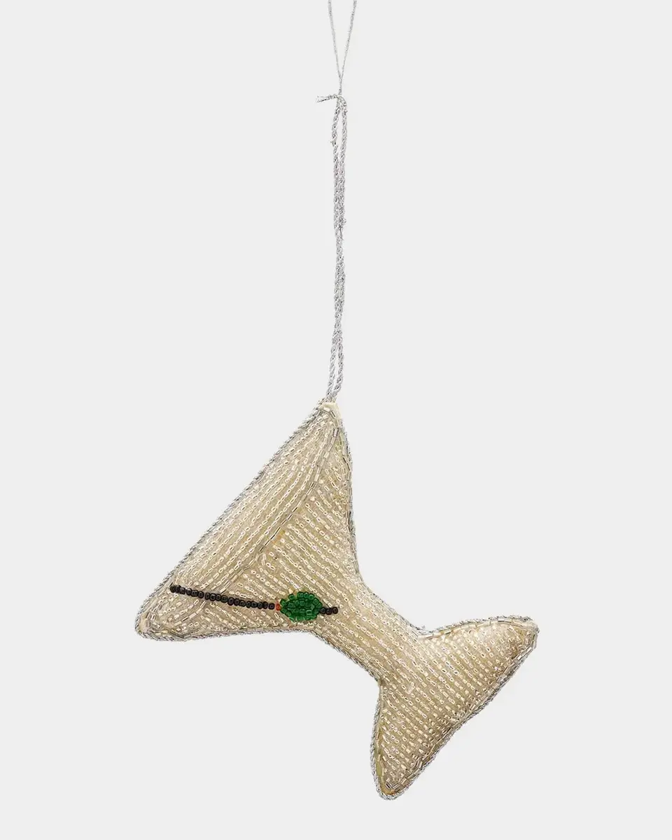 Sudha Pennathur Martini Glass Beaded Ornament | Thumbnail 2