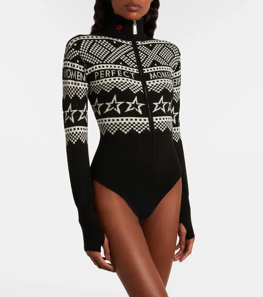 Perfect Moment Holiday intarsia wool bodysuit | Thumbnail 4 Perfect Moment Holiday intarsia wool bodysuit | Thumbnail 4