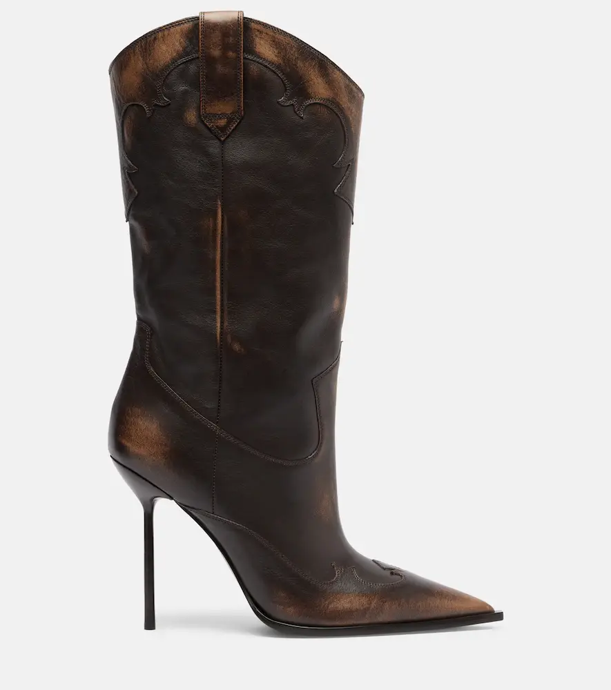 Paris Texas Lidia 105 leather mid-calf boots | Thumbnail 2 Paris Texas Lidia 105 leather mid-calf boots | Thumbnail 2