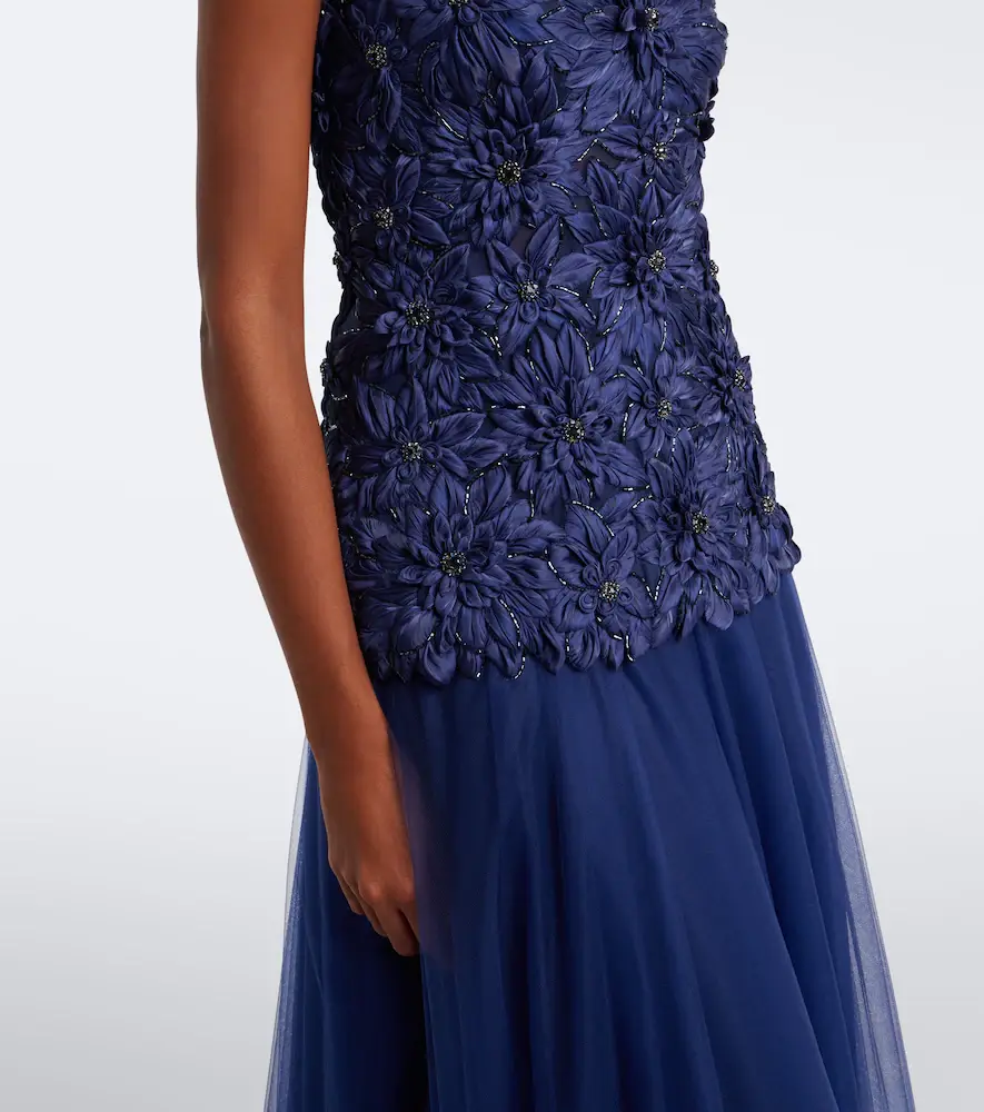 Costarellos Gisella tulle and Lurex satin bustier gown | Thumbnail 2 Costarellos Gisella tulle and Lurex satin bustier gown | Thumbnail 2