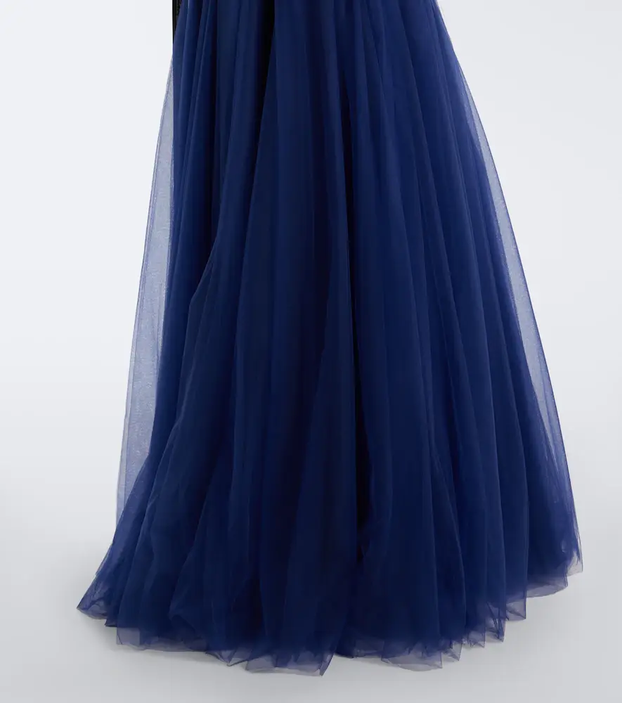 Costarellos Gisella tulle and Lurex satin bustier gown | Thumbnail 5 Costarellos Gisella tulle and Lurex satin bustier gown | Thumbnail 5