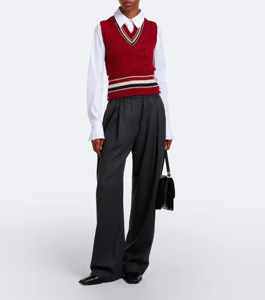 Thom Browne Hector intarsia wool and mohair vest | Thumbnail 3 Thom Browne Hector intarsia wool and mohair vest | Thumbnail 3