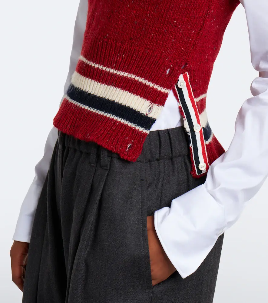 Thom Browne Hector intarsia wool and mohair vest | Thumbnail 4 Thom Browne Hector intarsia wool and mohair vest | Thumbnail 4