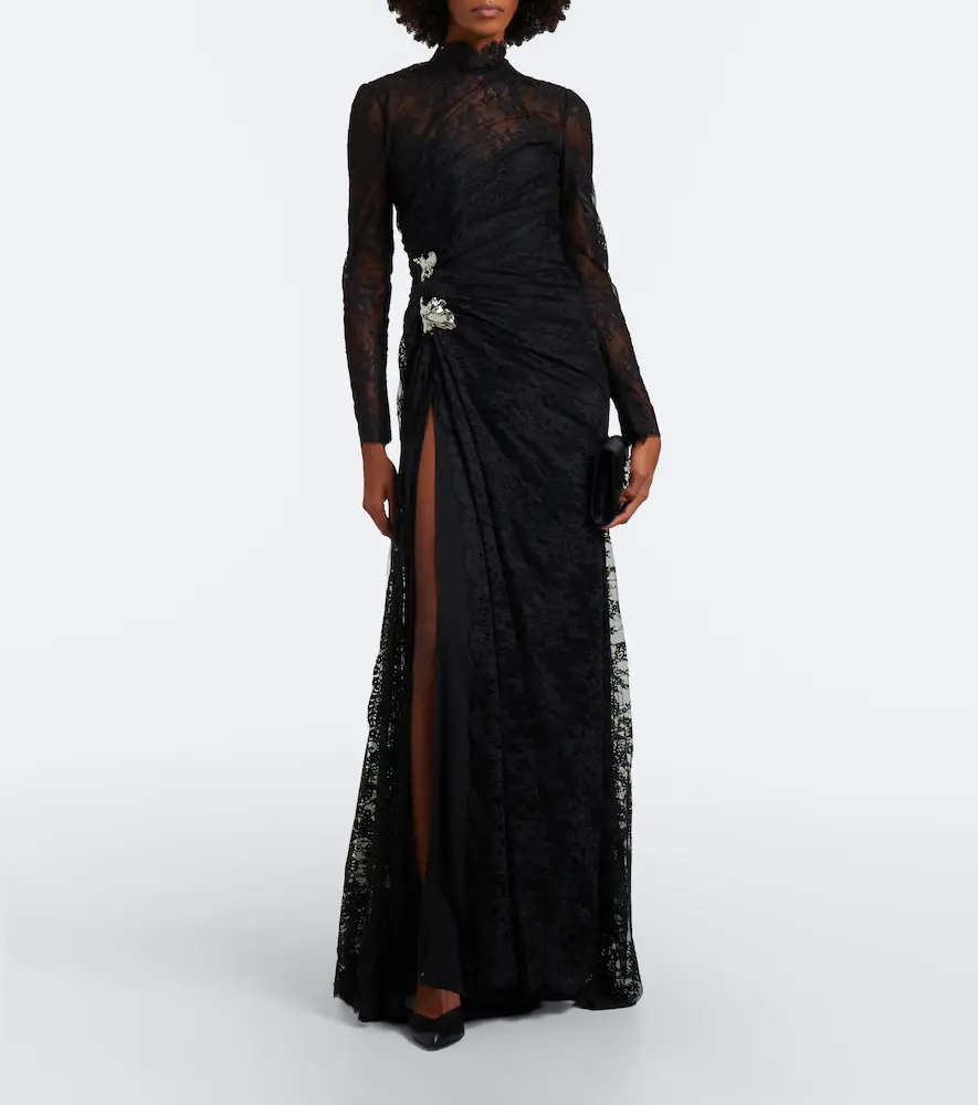MONIQUE LHUILLIER Embellished lace bustier gown | Thumbnail 4 MONIQUE LHUILLIER Embellished lace bustier gown | Thumbnail 4