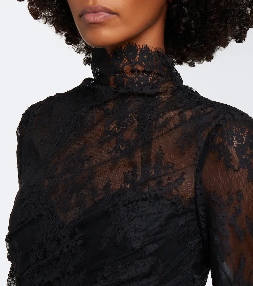 MONIQUE LHUILLIER Embellished lace bustier gown | Thumbnail 5 MONIQUE LHUILLIER Embellished lace bustier gown | Thumbnail 5