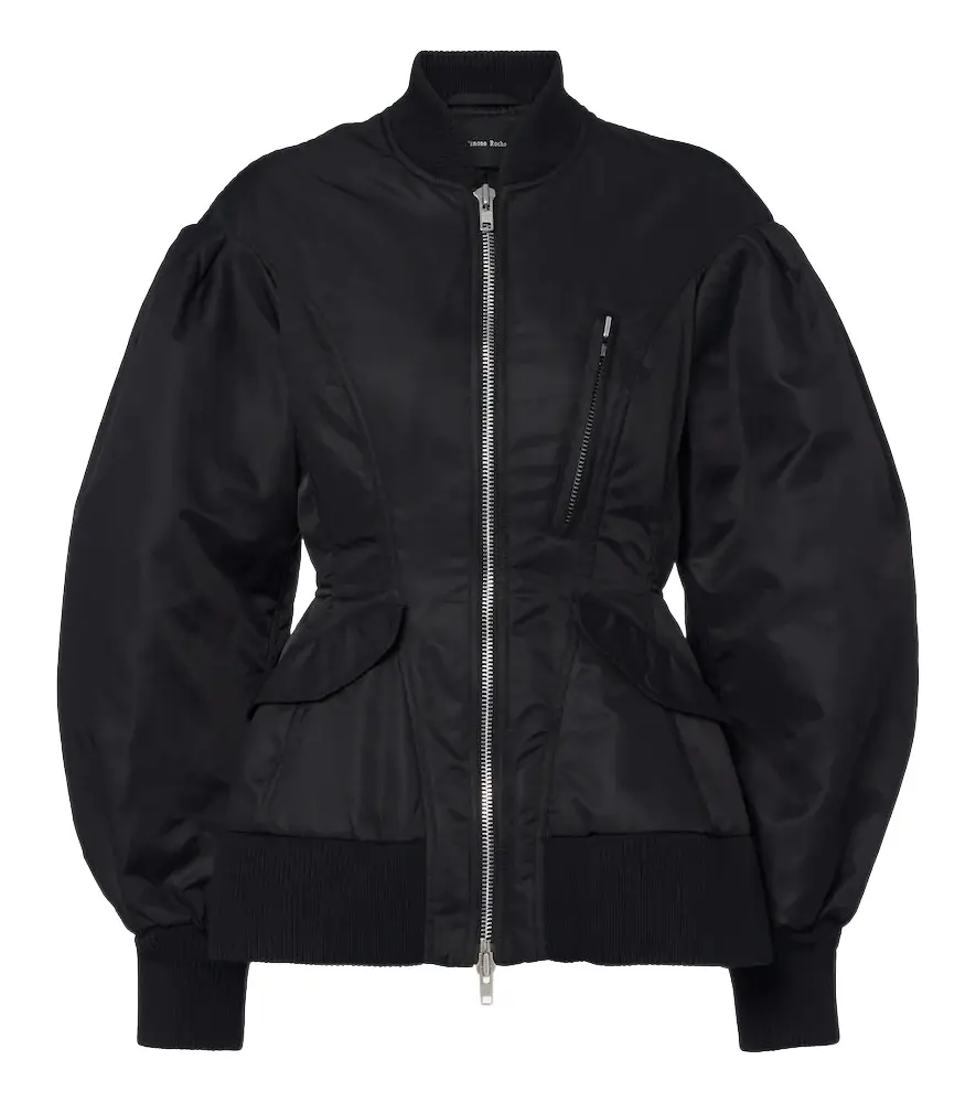 Simone Rocha Padded satin bomber jacket