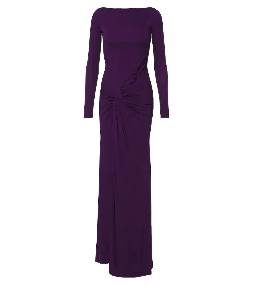 Alex Perry Gathered jersey gown
