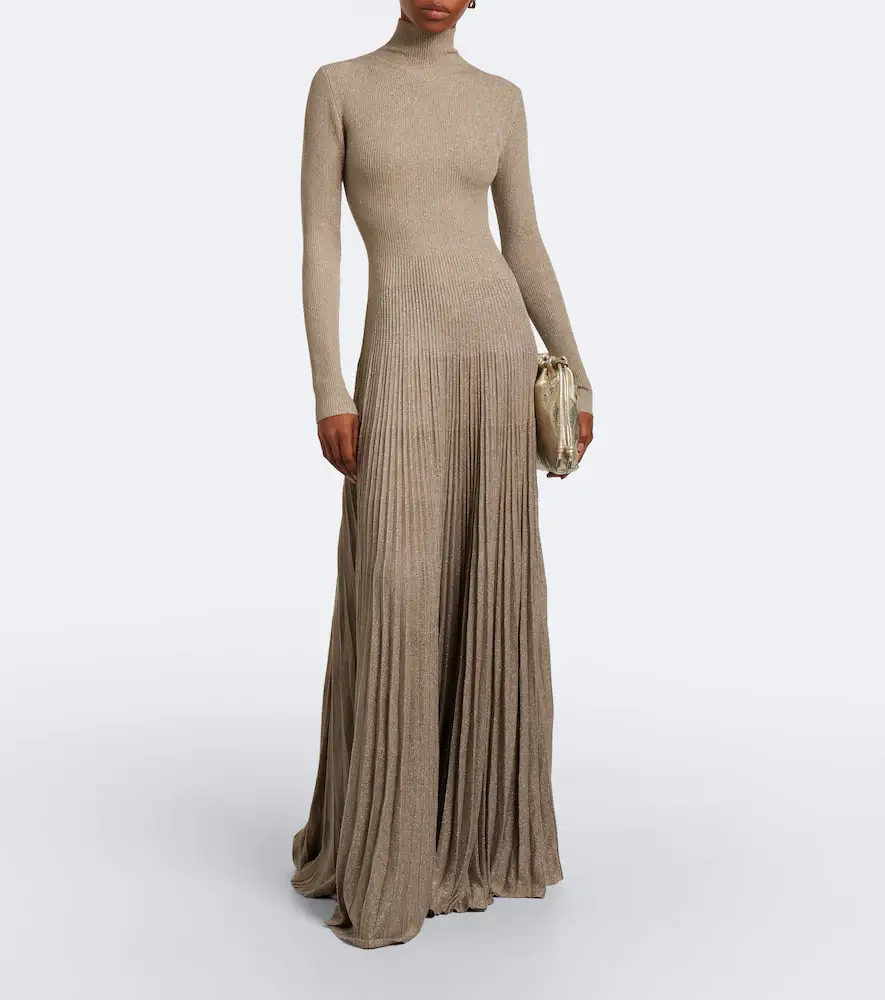 Ralph Lauren Collection Knitted pleated maxi dress | Thumbnail 3 Ralph Lauren Collection Knitted pleated maxi dress | Thumbnail 3